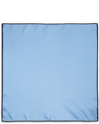 Pochette de costume en soie bleu clair Drakes