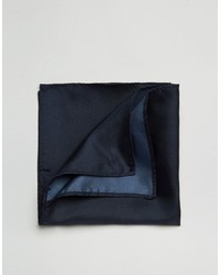 Pochette de costume en soie bleu marine Asos