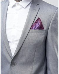 Pochette de costume en soie imprimée violette Original Penguin