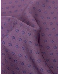 Pochette de costume en soie imprimée violette Original Penguin