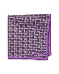 Pochette de costume géométrique violette