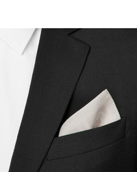 Pochette de costume grise Alexander McQueen