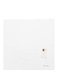 Pochette de costume imprimée blanche Paul Smith
