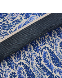 Pochette de costume imprimée bleue Dunhill