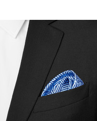 Pochette de costume imprimée bleue Turnbull & Asser