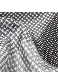 Pochette de costume imprimée grise Lanvin