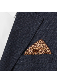 Pochette de costume imprimée marron Gucci