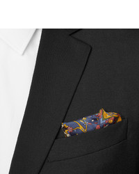 Pochette de costume imprimée multicolore Drakes