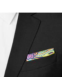 Pochette de costume imprimée multicolore Etro