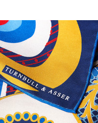 Pochette de costume imprimée multicolore Turnbull & Asser