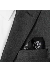 Pochette de costume imprimée noire et blanche Dolce & Gabbana