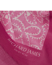 Pochette de costume imprimée rose Richard James