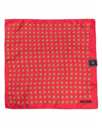 Pochette de costume imprimée rouge Moschino