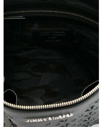 Pochette en cuir à étoiles noire Jimmy Choo