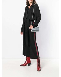 Pochette en cuir argentée Givenchy