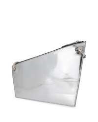 Pochette en cuir argentée A-Cold-Wall*