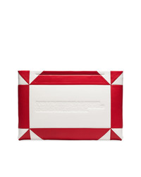 Pochette en cuir blanc et rouge Calvin Klein 205W39nyc