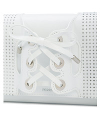 Pochette en cuir blanche Perrin Paris