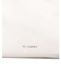 Pochette en cuir blanche Jil Sander