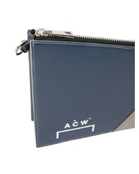 Pochette en cuir bleu marine A-Cold-Wall*