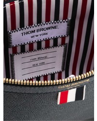 Pochette en cuir bleu marine Thom Browne