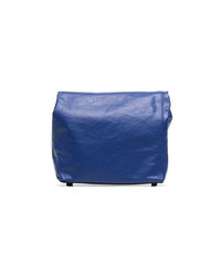 Pochette en cuir bleue Simon Miller