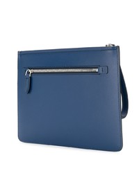 Pochette en cuir bleue Salvatore Ferragamo