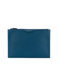 Pochette en cuir bleue Givenchy