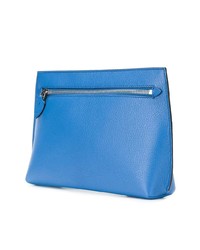 Pochette en cuir bleue Burberry