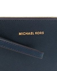 Pochette en cuir bleue MICHAEL Michael Kors