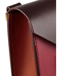 Pochette en cuir bordeaux Sophie Hulme