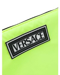 Pochette en cuir chartreuse Versace