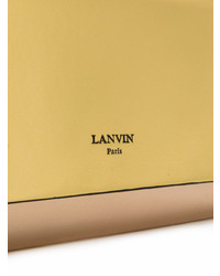 Pochette en cuir dorée Lanvin