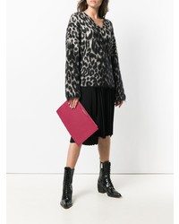 Pochette en cuir fuchsia Givenchy