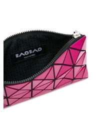 Pochette en cuir fuchsia Bao Bao Issey Miyake