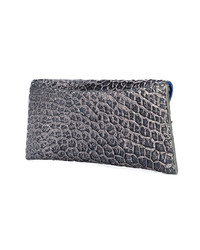 Pochette en cuir gris foncé Tyler Ellis