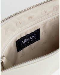 Pochette en cuir grise Armani Jeans