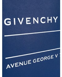 Pochette en cuir imprimée bleue Givenchy