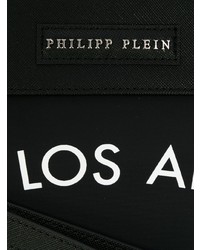 Pochette en cuir imprimée noire Philipp Plein