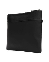 Pochette en cuir imprimée noire Philipp Plein