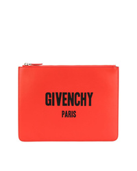 Pochette en cuir imprimée rouge Givenchy