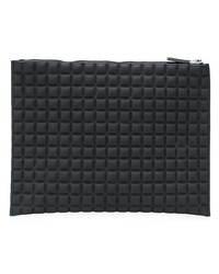 Pochette en cuir matelassée noire NO KA 'OI