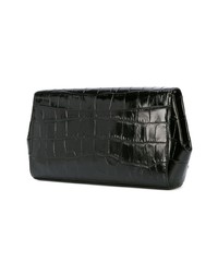 Pochette en cuir noire Coach