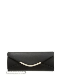 Pochette en cuir noire Anna Field