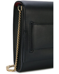 Pochette en cuir noire Bally