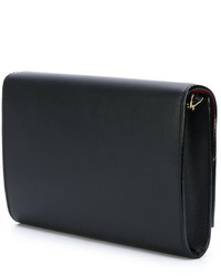 Pochette en cuir noire Bally