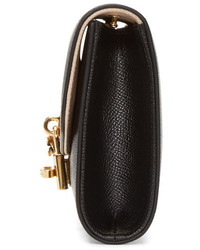 Pochette en cuir noire Dolce & Gabbana