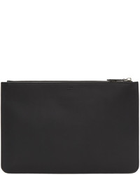 Pochette en cuir noire Fendi