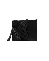 Pochette en cuir noire Sophia Webster