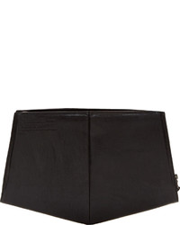 Pochette en cuir noire Julius